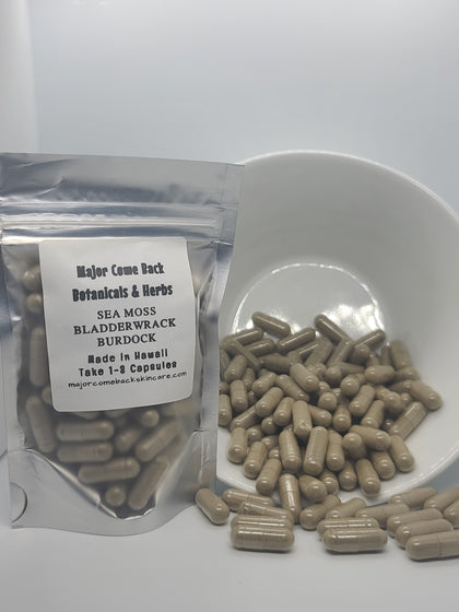IRISH SEA MOSS, BLADDERWACK, BURDOCK ROOT.. HERBAL SUPPLEMENTS